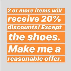 2 or more items 20% discount. ‼️Not for sale‼️